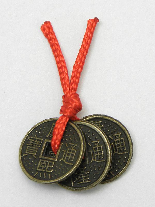 Chińskie monety bogactwa 1 mini -5 kpl.- Feng Shui Marka inna