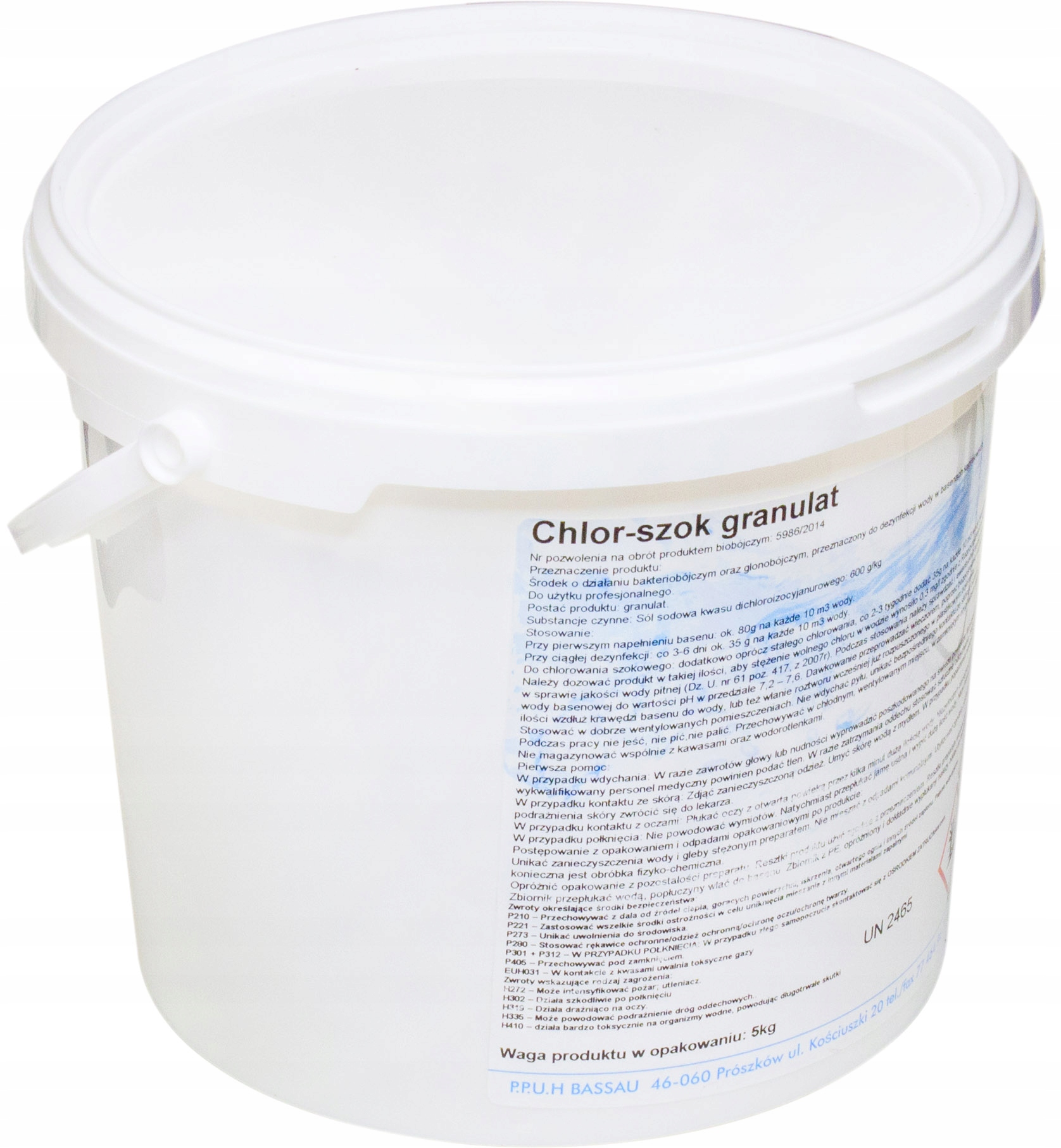 

Chlor-szok Chlor Szok Granulat Do Dezynfekcji 5kg