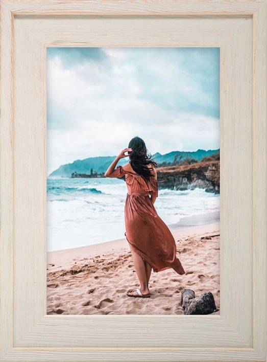 

Ramka Na Zdjęcia Beżowa Rama Drewniana 24x30