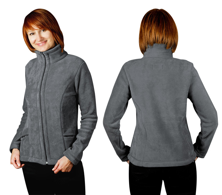 

Bluza Polarowa Damska Ciepła Polar MAX02 S szara