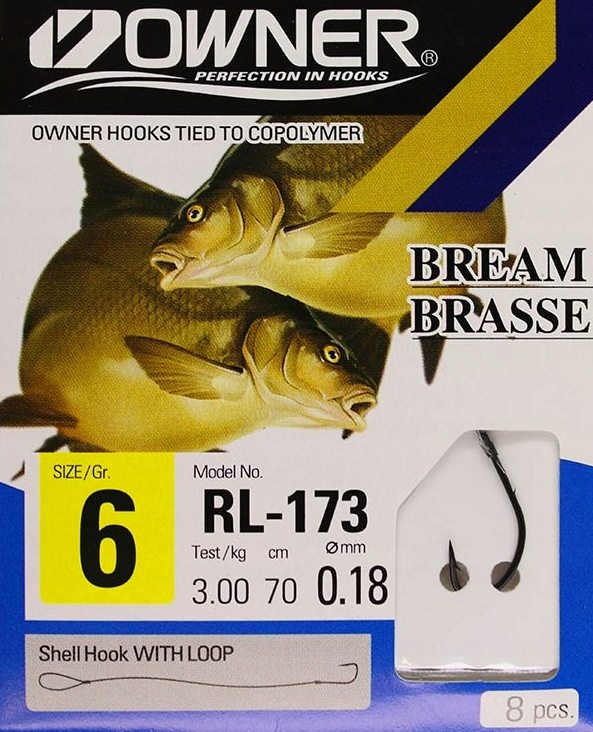 Haczyki Z Przyponem Owner RL173 Seigo B-h nr. 6 0.18mm