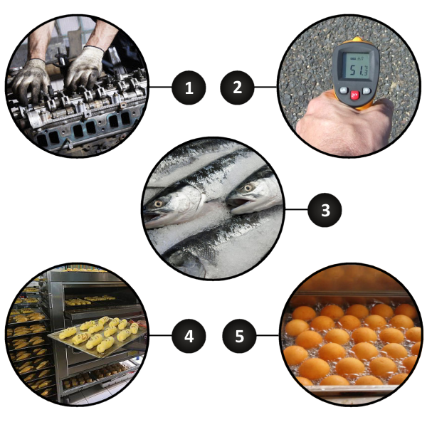 PIROMETR TERMOMETR LASEROWY BEZDOTYKOWY -50 +550 Zakres pomiaru temperatury od -50 do 550°C