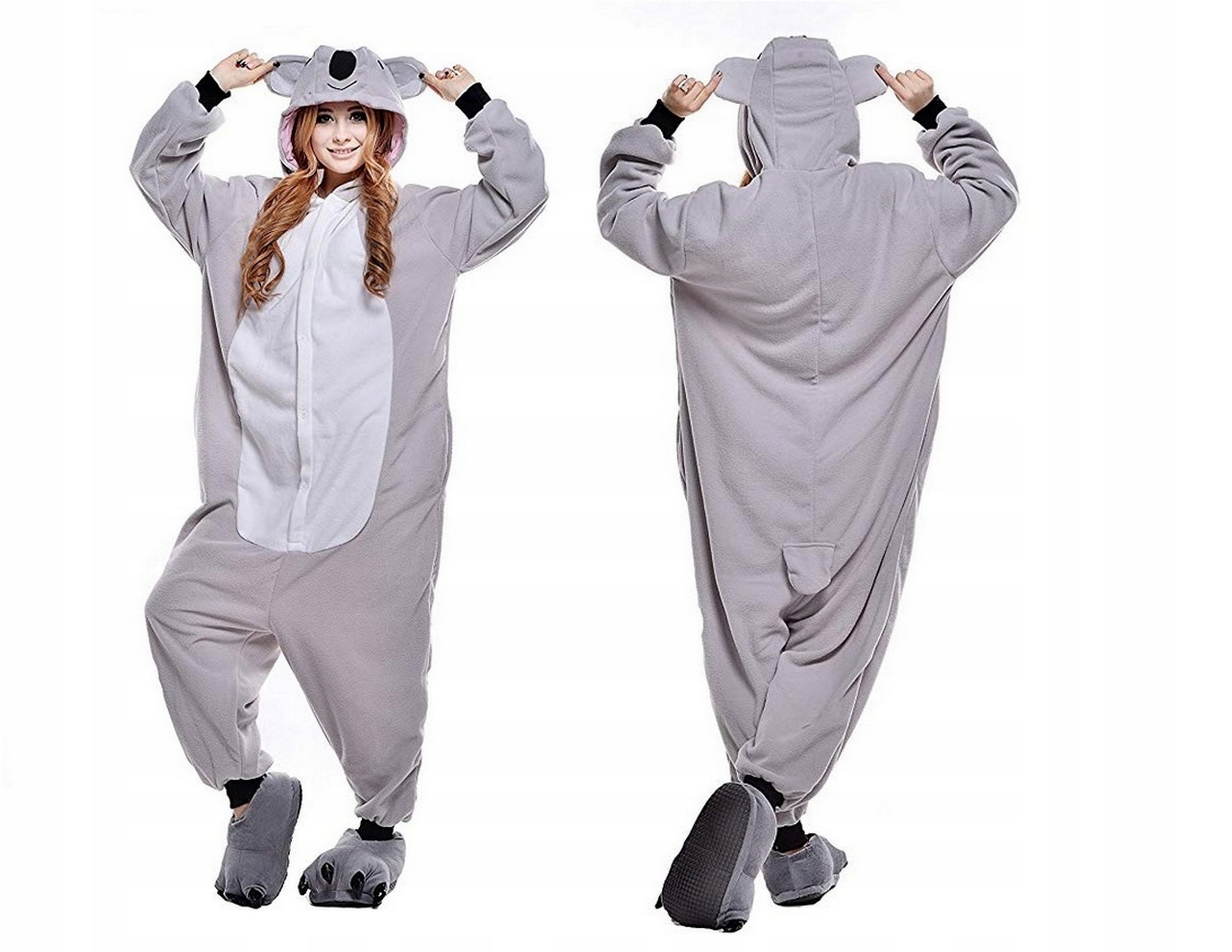 KOALA ONESIE PYŽAMO TEPLÁKOVÁ SÚPRAVA MEDVEDÍK KOSTÝM KIGURUMI XL