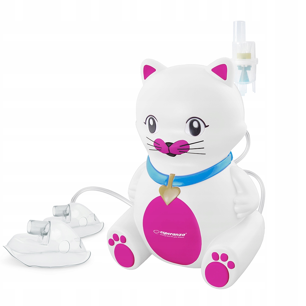 INHALATOR DLA DZIECKA KOTEK 2x MASKA + NEBULIZATOR Waga (z opakowaniem) 1.8 kg