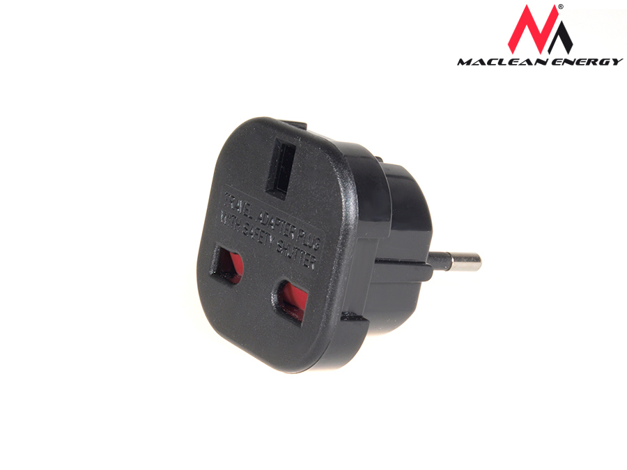 Wtyczka adapter przejściówka angielska UK na PL EU Model MCE72