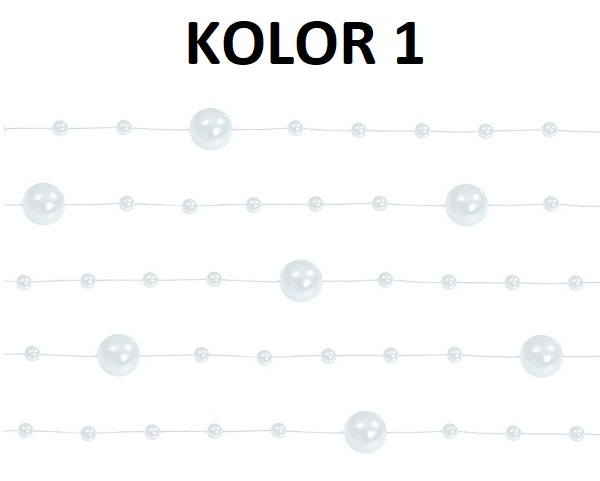 GIRLANDA PERŁOWA 5SZT 6,5 M GIRLANDY PERŁOWE 20KOL Rodzaj girlandy