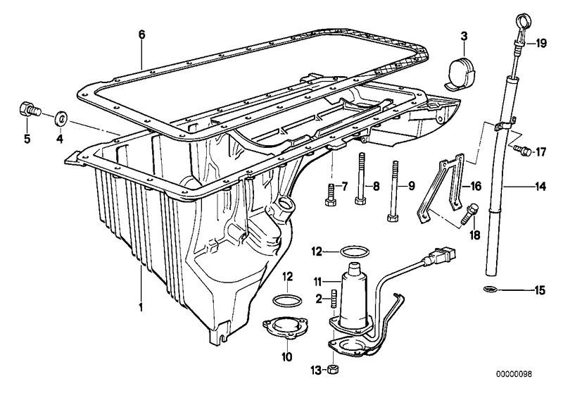 

Uszczelka Miski Olejowej Elring Bmw E46 E39 M54 52