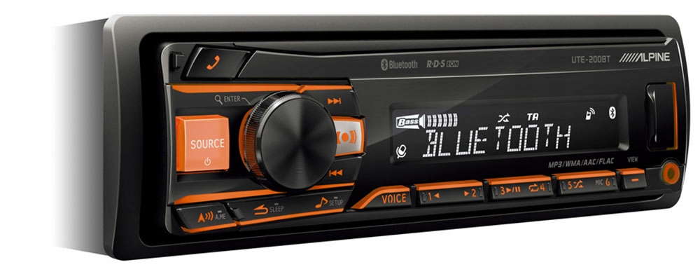 ALPINE UTE-200BT RADIO USB Bluetooth AUDI A4 B6 Radio informacja RDS pasmo AM pasmo FM