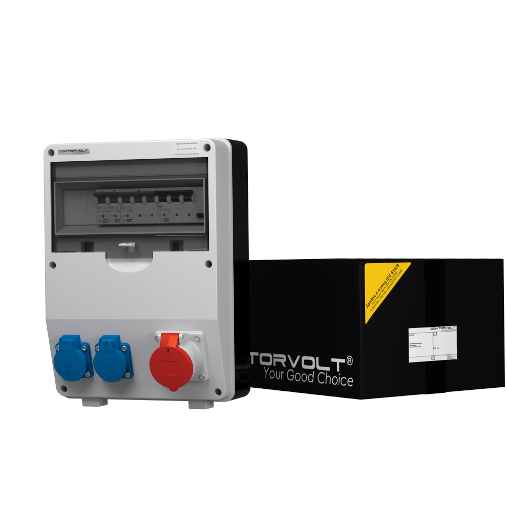 Rozvádzač Td-s/fi 1x16A 2x230V zásuvky Schuko DV-6718-D