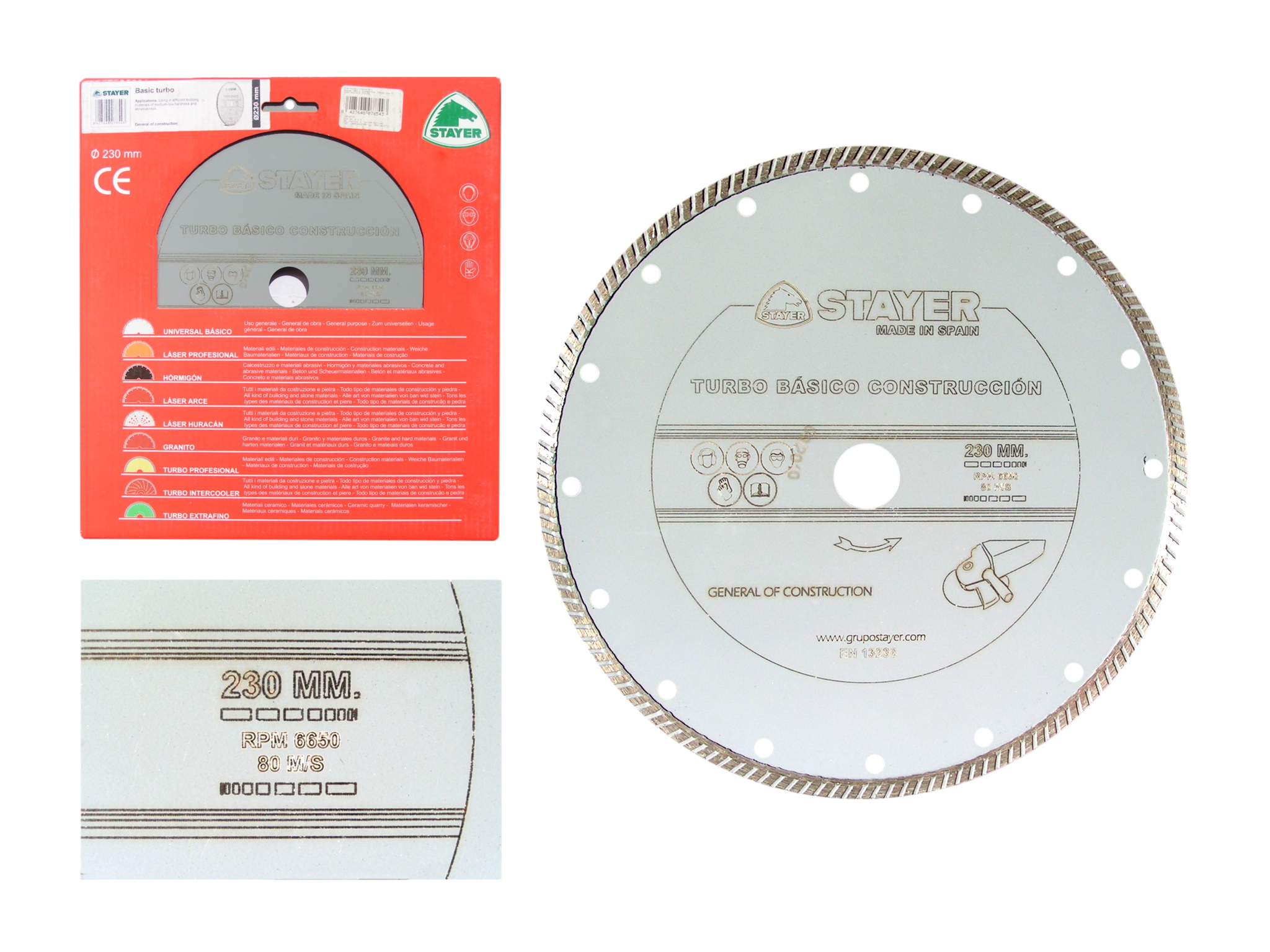 Diamantový Kotouč Basic Turbo Stayer 230x22,2 mm
