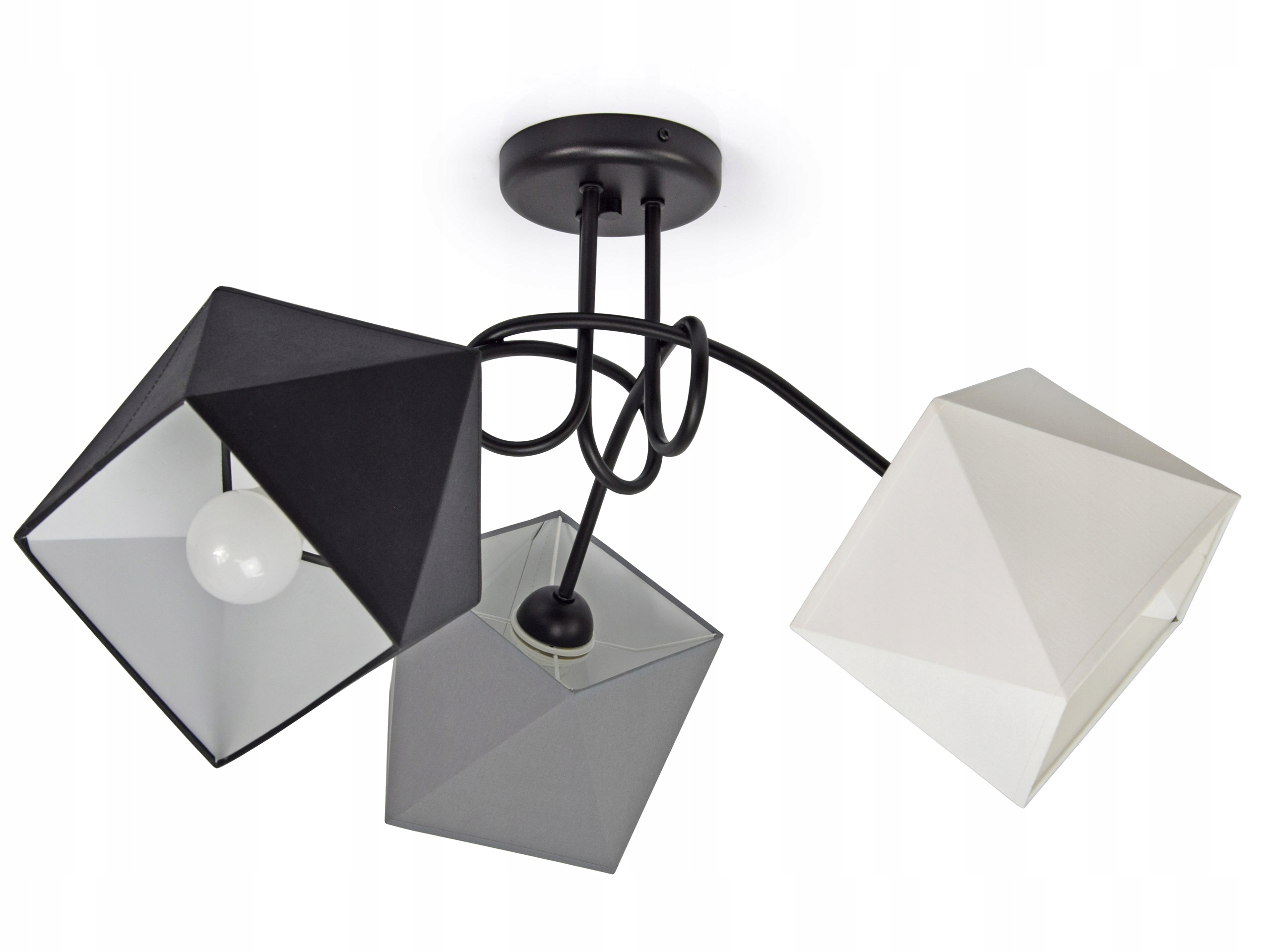 LAMPA WISZĄCA SUFITOWA ŻYRANDOL PLAFON DIAMENT LED Materiał dominujący metal