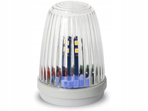 

Lampa Ostrzegawcza kogut Bramy biała 24/230V Led