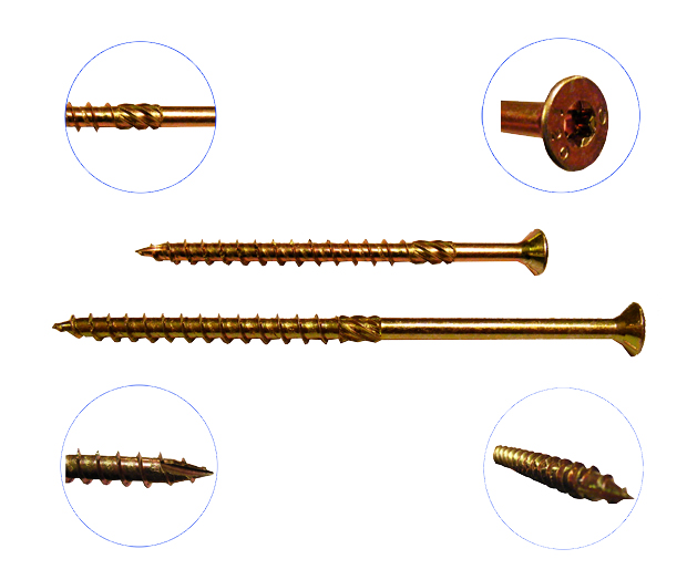 

Wkręty do drewna ciesielskie 6x80 Torx 100szt.