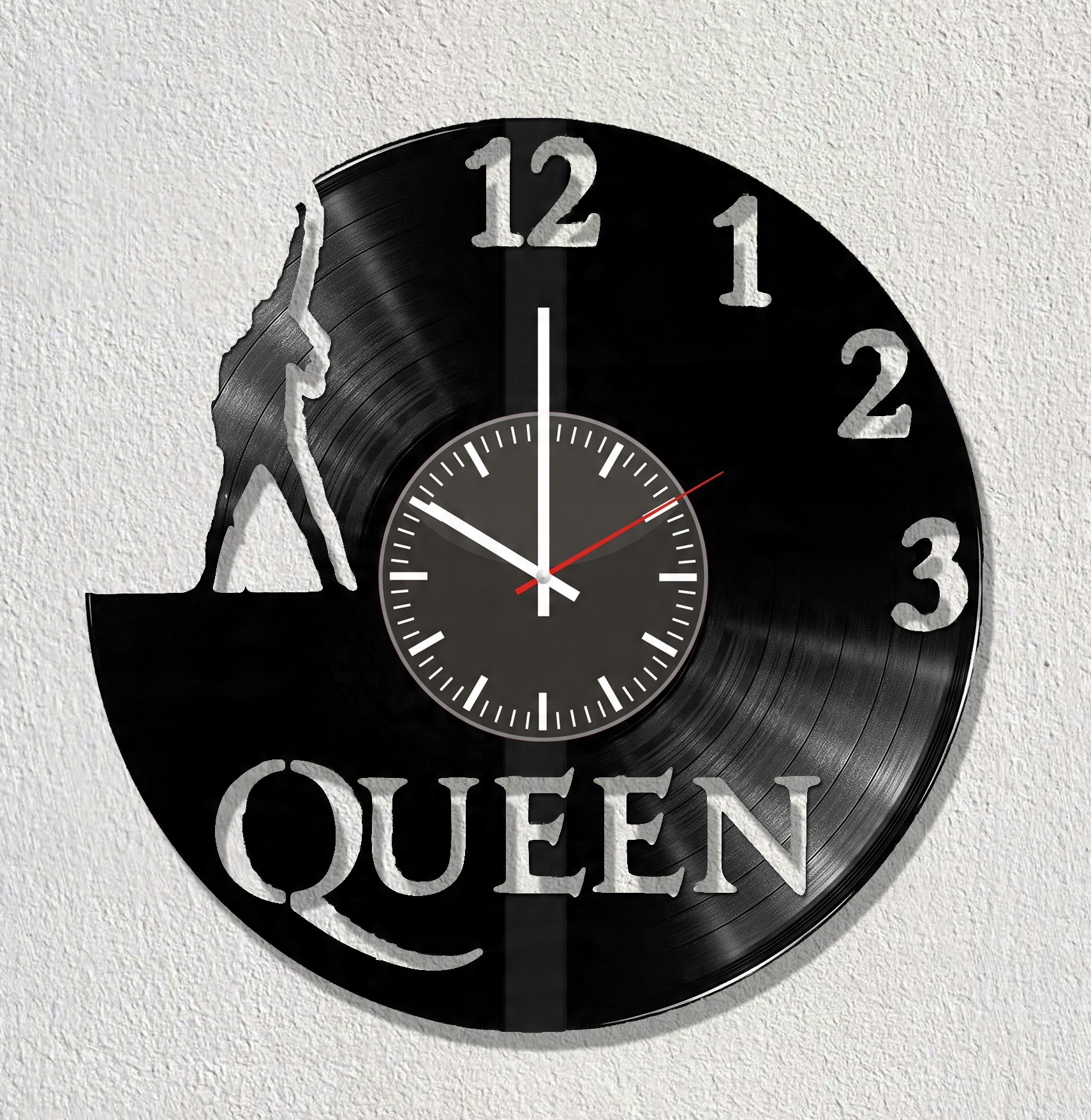 

Zegar z płyty winylowej Queen Muzyka