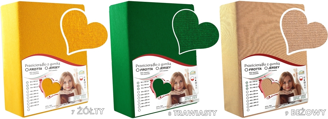 PRZEŚCIERADŁO JERSEY Z GUMKĄ 80x200 JAKOŚĆ GRUBE Marka bez marki