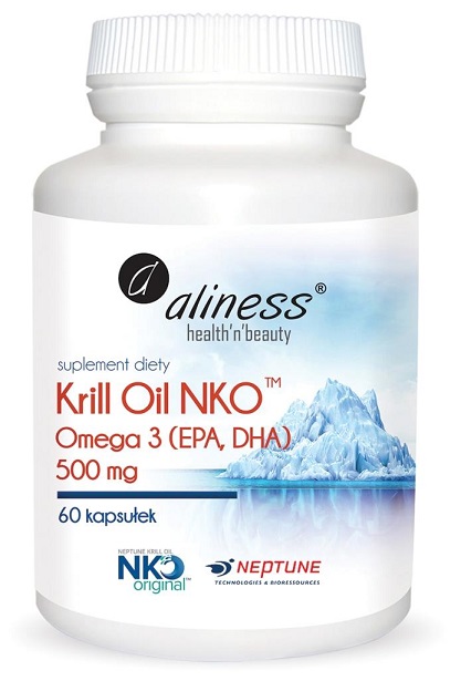 Krill Oil NKO Aliness Olej z Kryla NEPTUNE Omega 3
