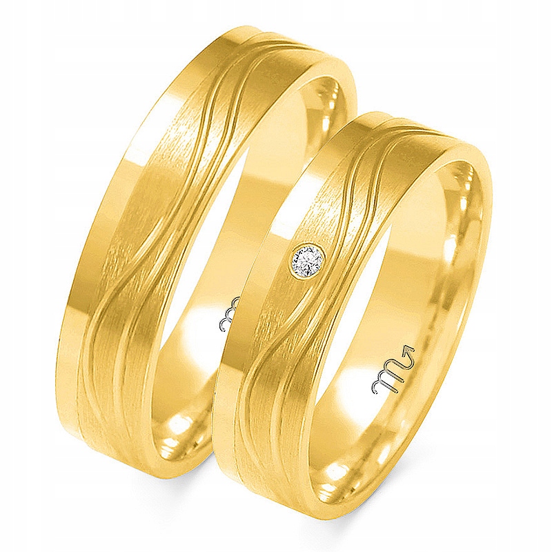 Zlaté Prsteny 14K 5 mm Brylant