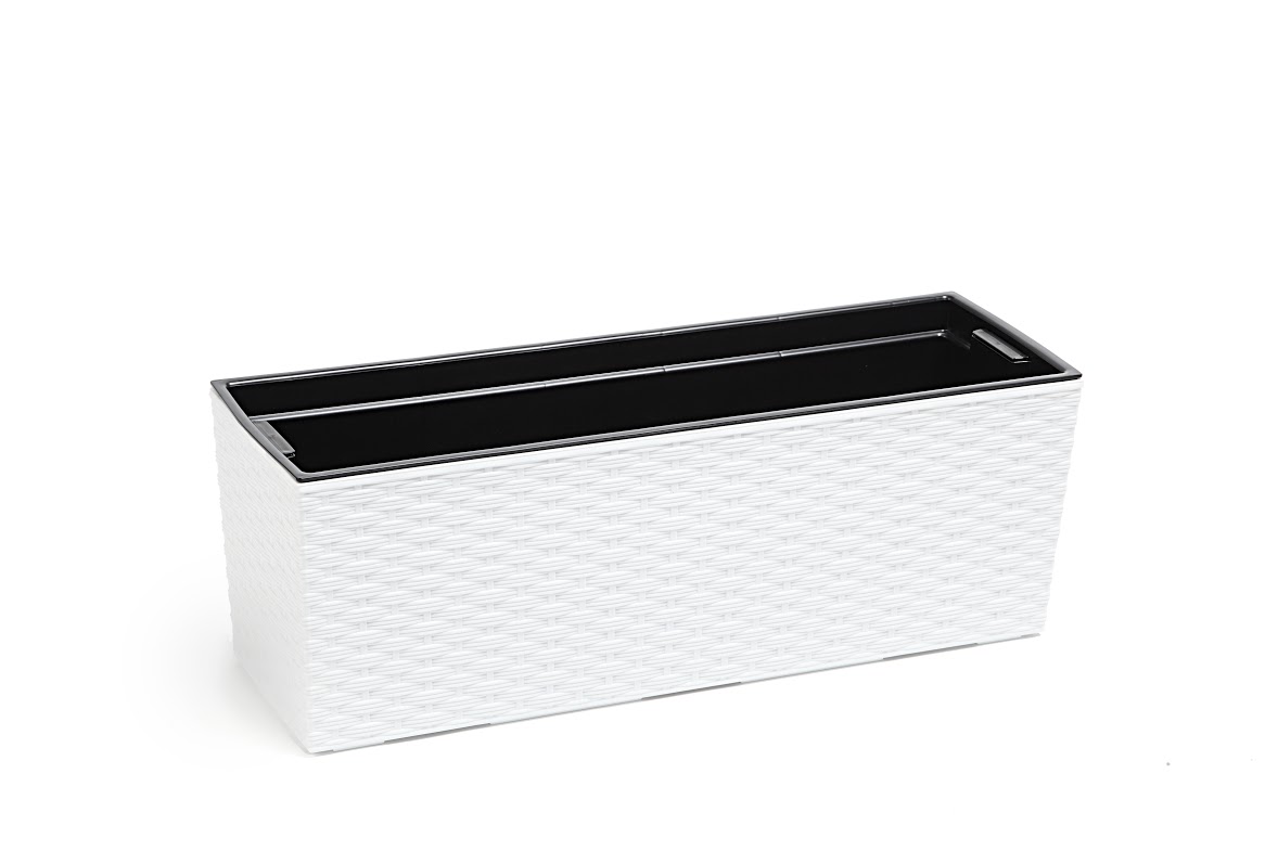 

Kwietnik Begonia Rattan Wkład 190x560 H19,5 Biały