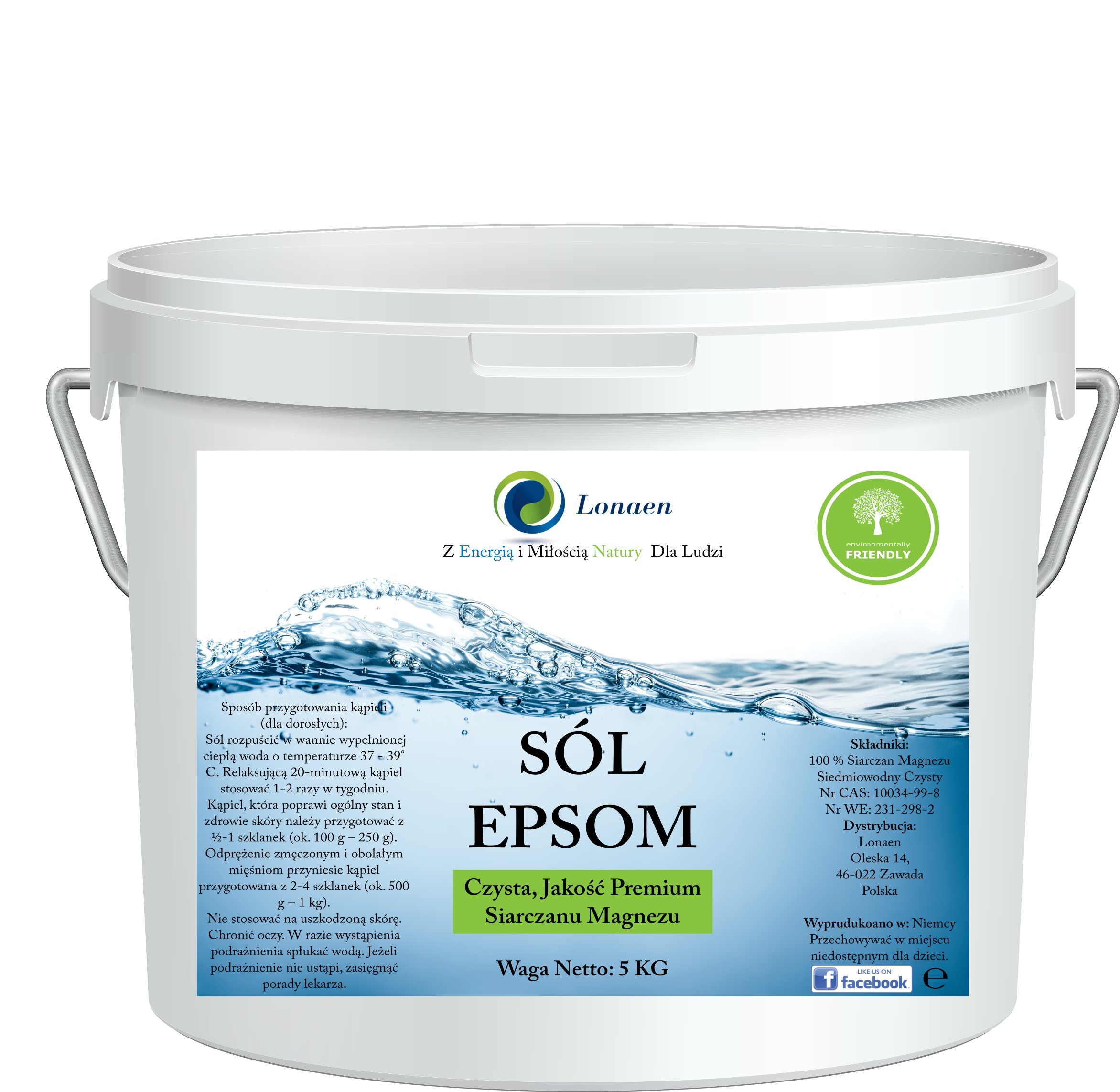 SÓL GORZKA EPSOM RZYMSKA SIARCZAN MAGNEZU 5kg FOOD 7391289133 - Allegro.pl