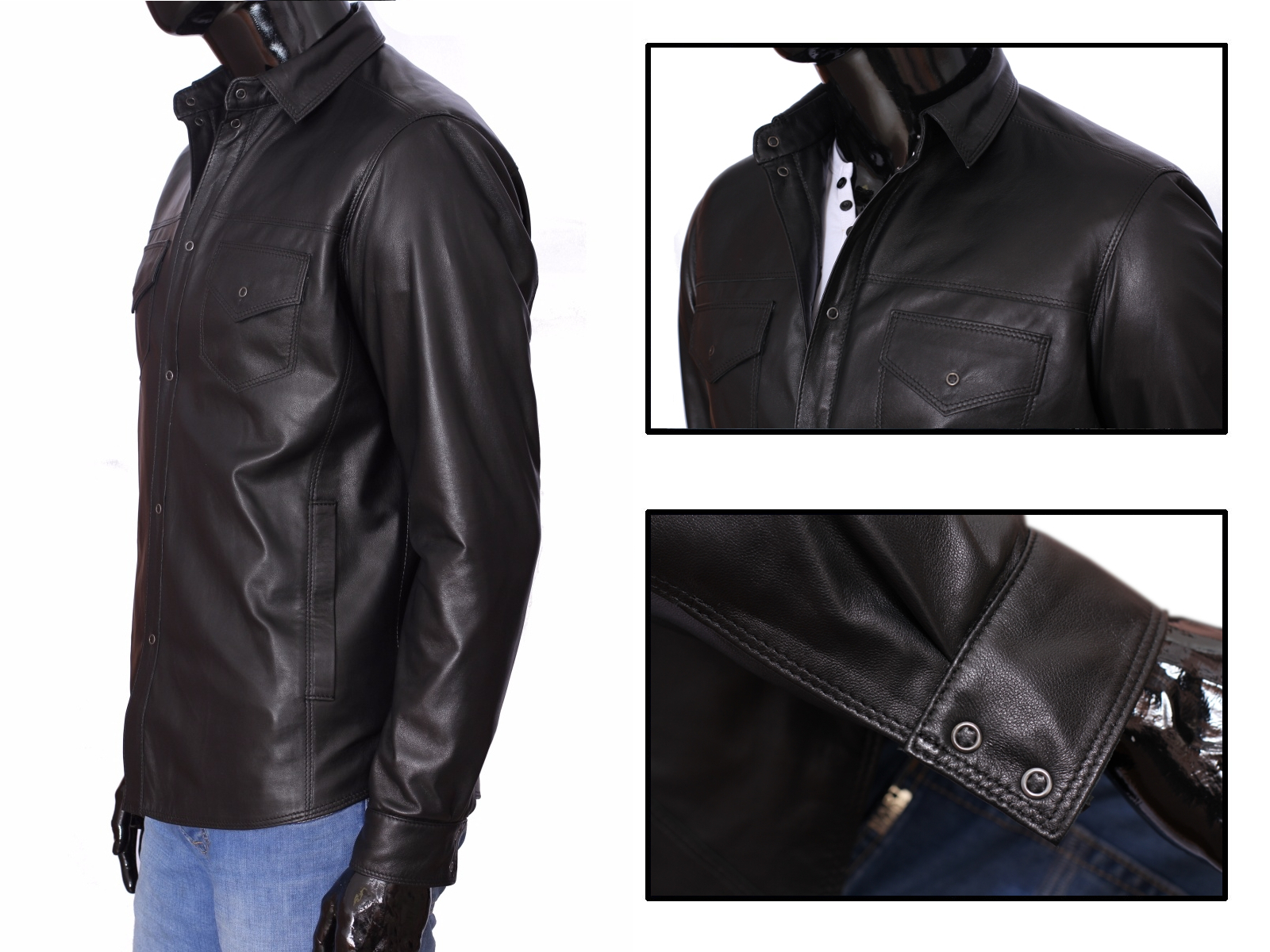 Koszula Skórzana DORJAN WIL450 Kurtka M Rozmiar M