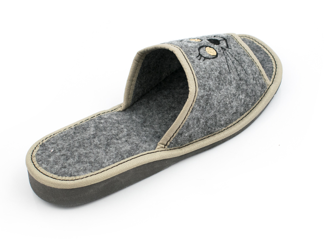 KLAPKI DAMSKIE FILCOWE LACZKI CIAPY FILC 100% Rozmiar 37