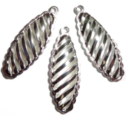 Wisiorki Ozdobne Zawieszki Ażurowe 30mm 4szt