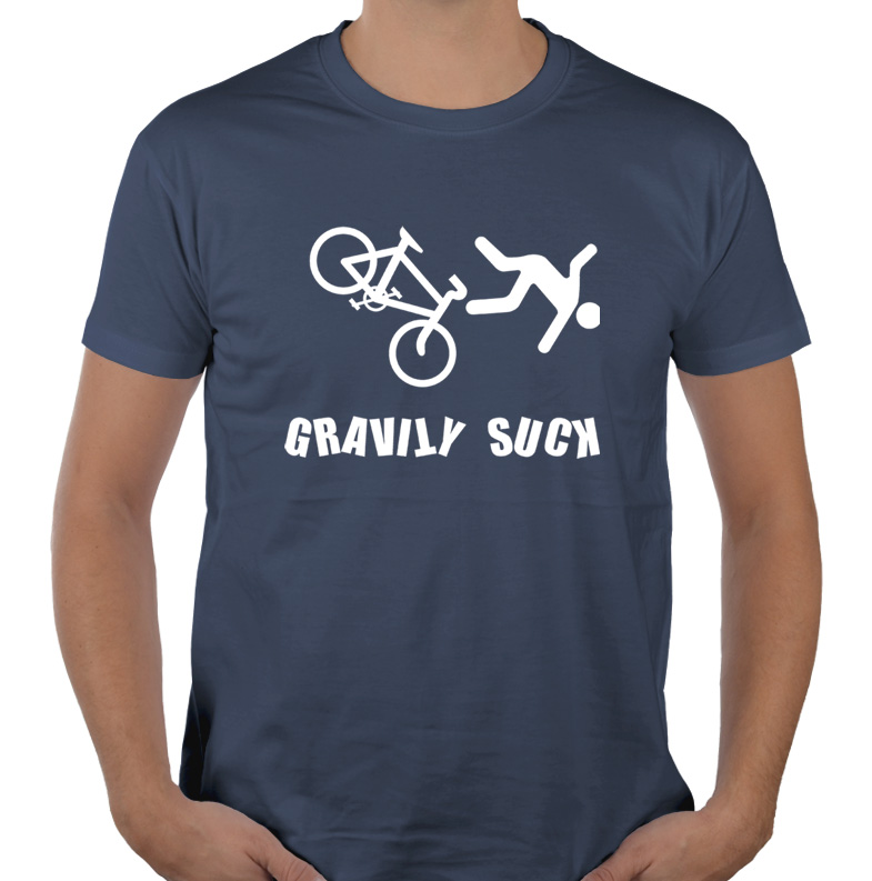 

Koszulka Gravity Sucks na rower dla rowerzysty L