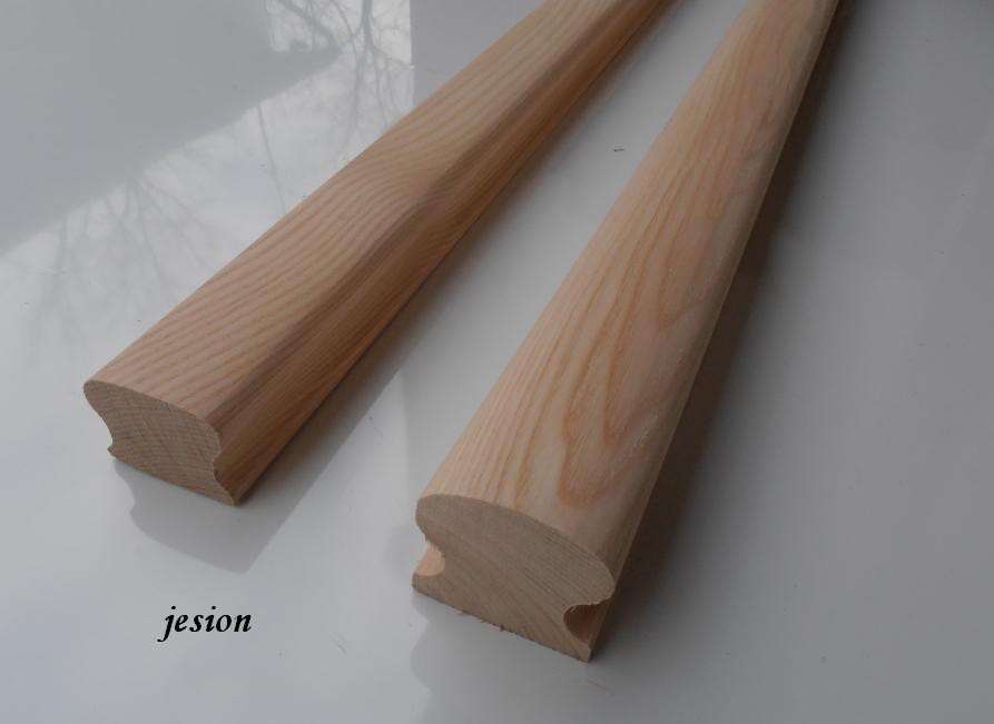 PORĘCZ DREWNIANA SOSNOWA OMEGA - POCHWYT - 45x55mm Kod produktu 004