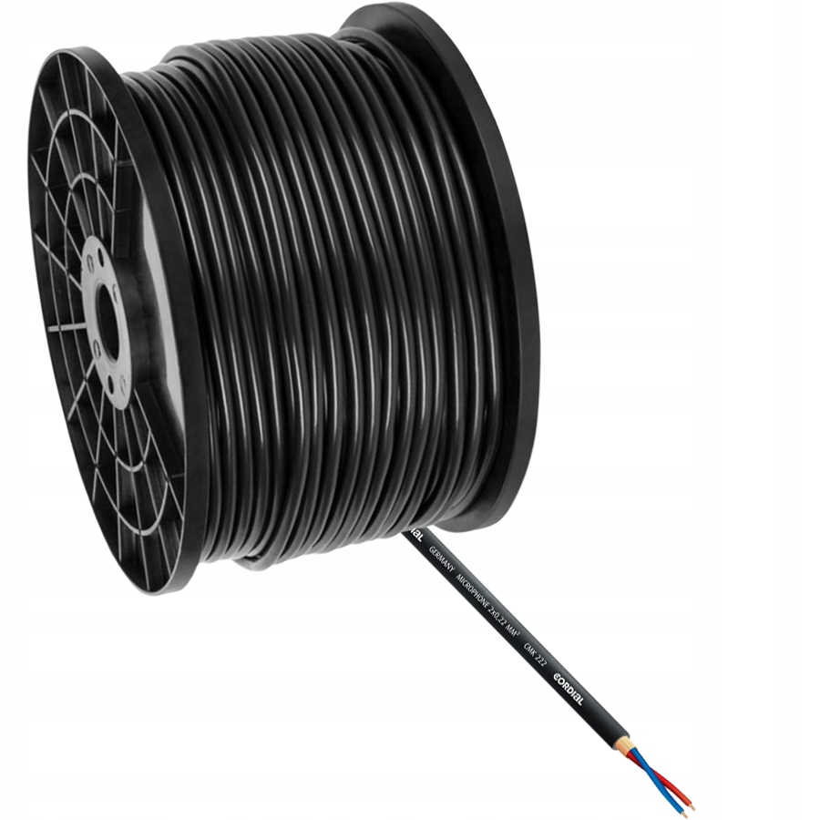 

Kabel Mikrofonowy Cordial CMK222 Czarny Rolka 100m
