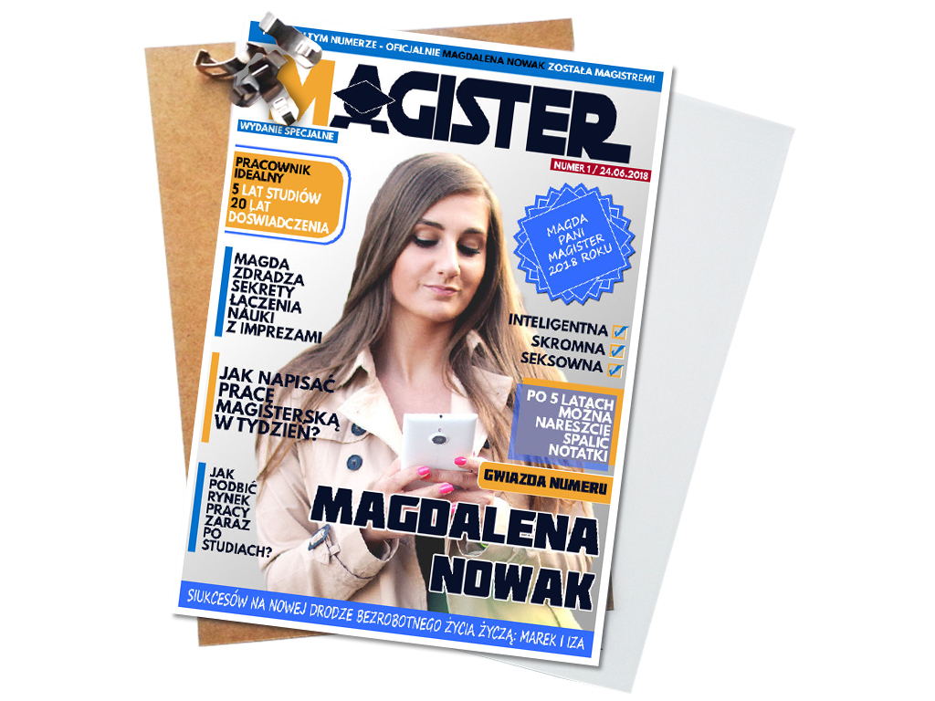 

Okładka A4 Ze Zdjęciem Dla Magistra