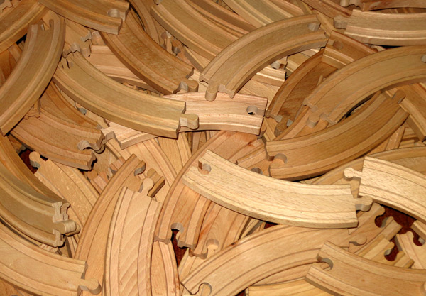 ŁUK DUŻY Drewniane Tory - AŻ 40 SZTUK OKAZJA !!! Wiek dziecka 3 lata +