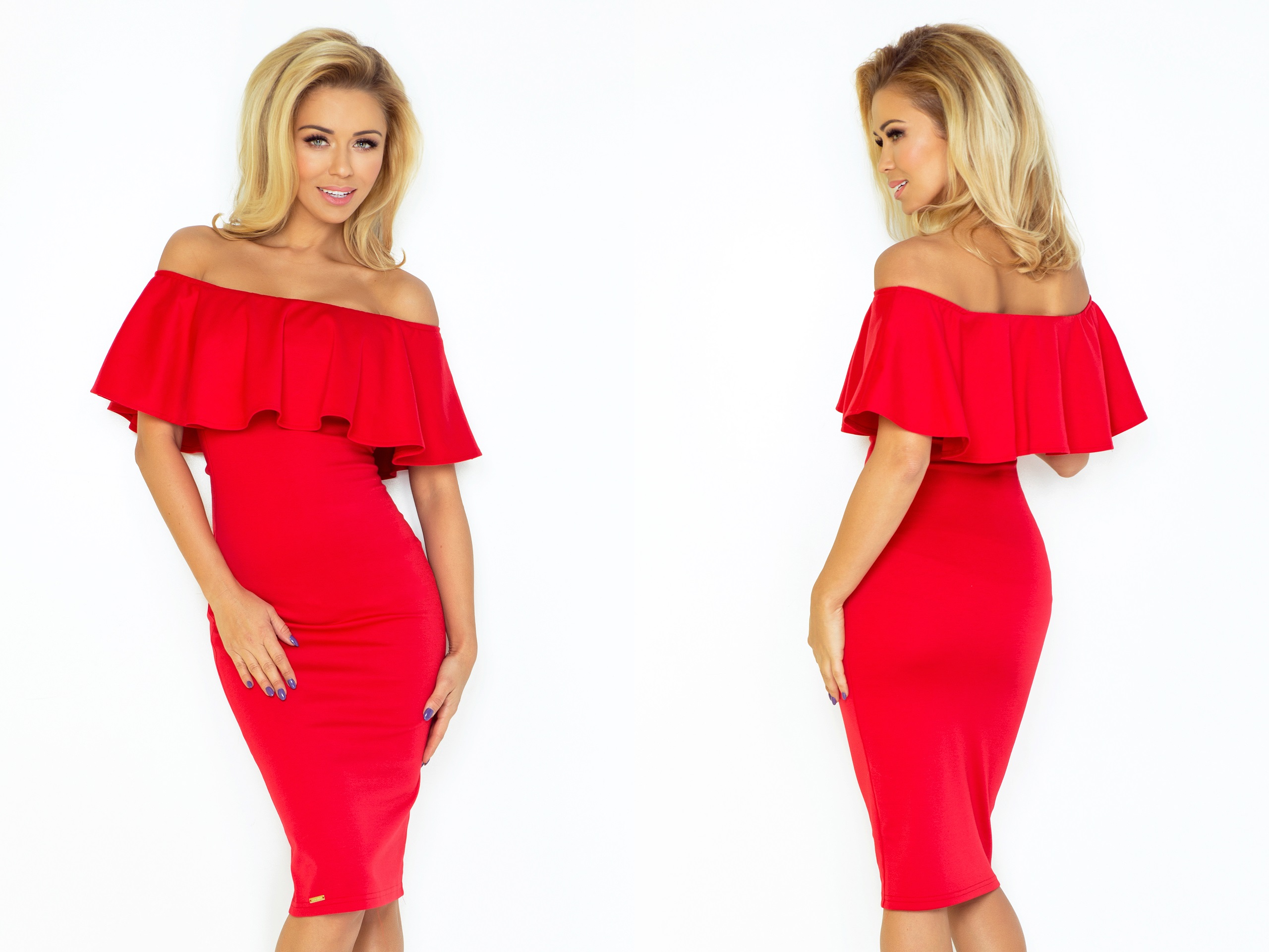 

Elegancka Wizytowa Sukienka Na Wesele 138-2 XL 42