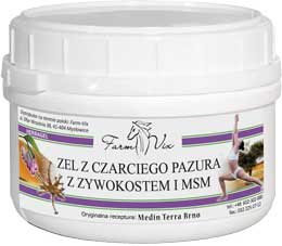 

Żel Czarci Pazur z Żywokostem i Msm 350ml