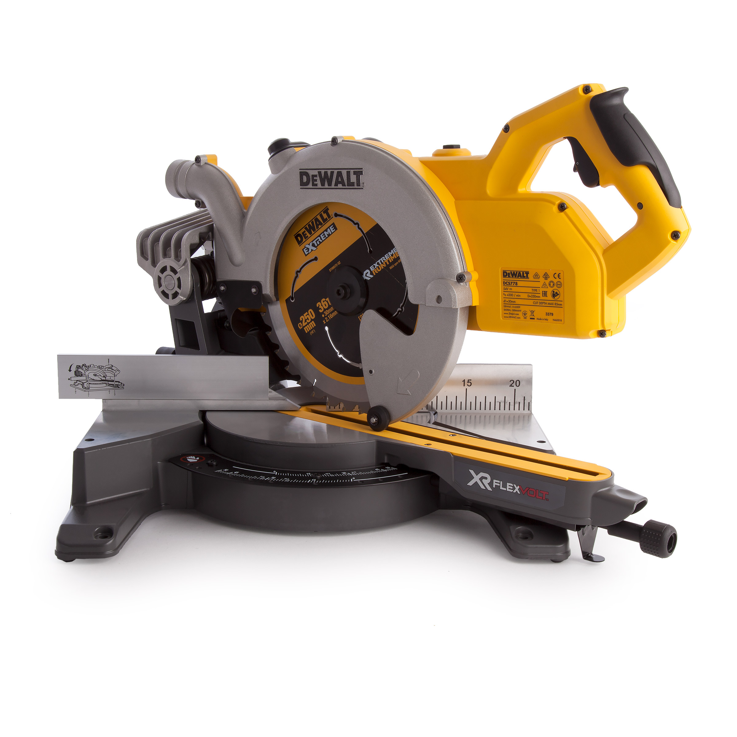 Akumulátorová pokosová pila DeWalt DCS778T2 Flexvolt 54v na baterie, pila