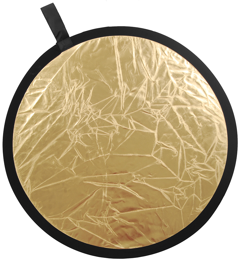 BLENDA OKRĄGŁA 2w1 110cm ZŁOTA SREBRNA + POKROWIEC Kod producenta B2SZR110