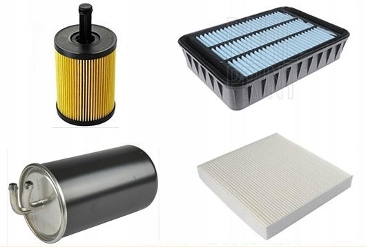 4 Filtry 2.0 diesel Mitsubishi Lancer 8 Outlander II 2 sada filtrů