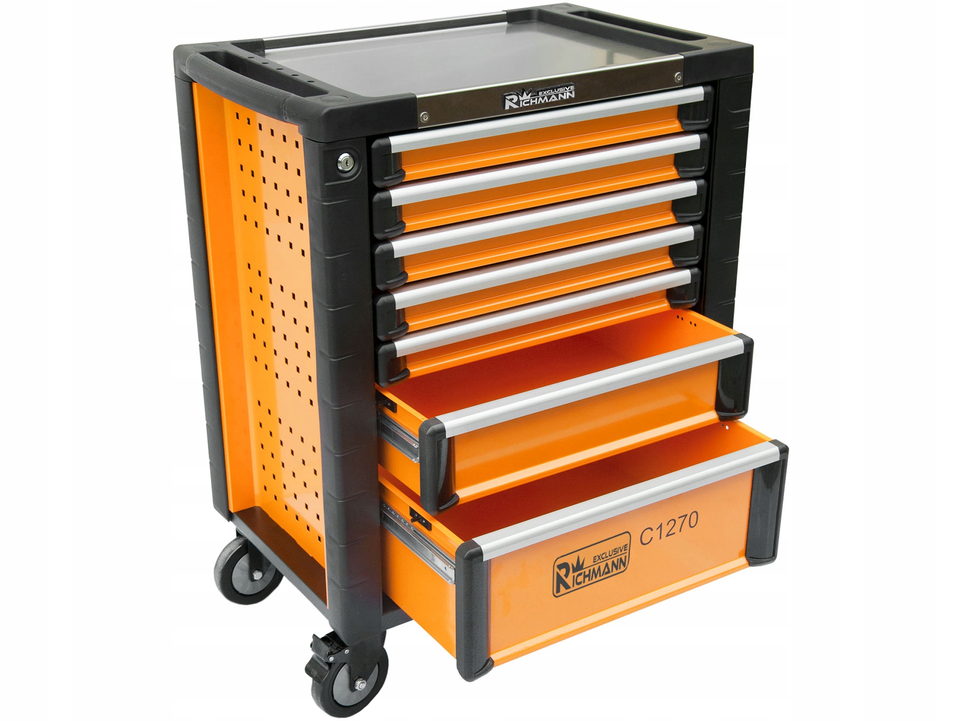 SZAFKA NARZEDZIOWA WOZEK RICHMANN WYPOSAZENIE 398 Additional Features wheel locking brake lockable pull rod drawers