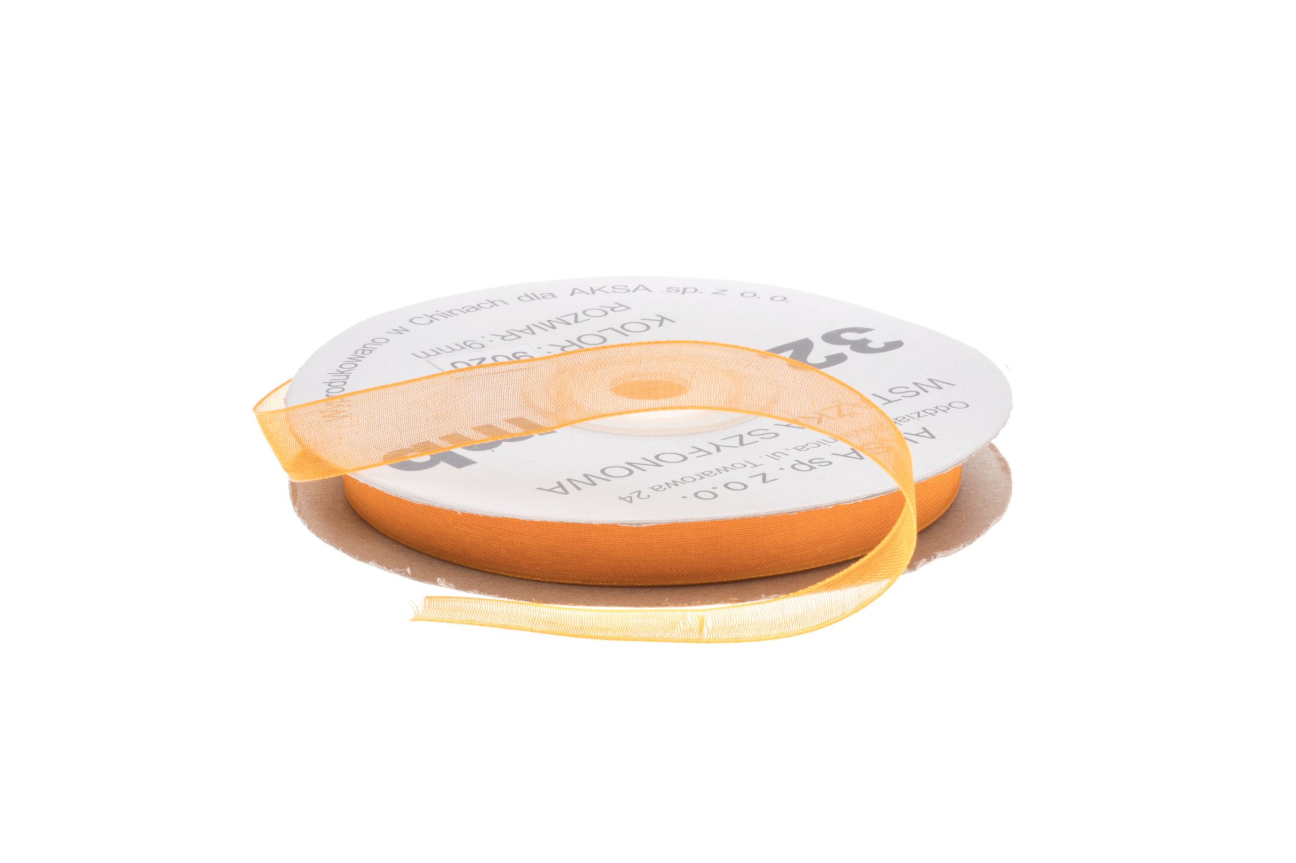 

Tasiemka Szyfonowa Pomarańczowa Wstążka 6mm 020