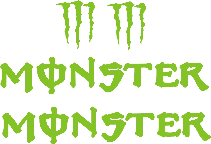 MONSTER Pazury Naklejki na rower 213B RÓŻNE KOLORY