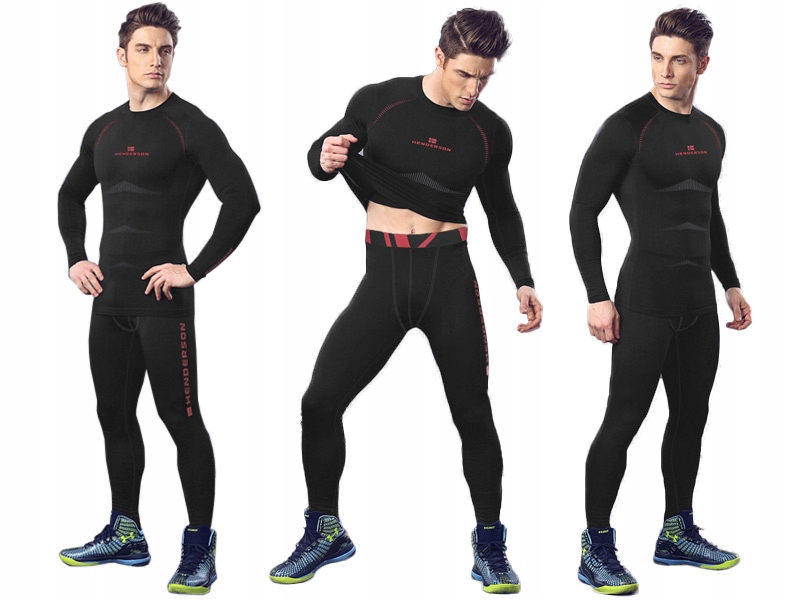 Henderson Bielizna Termoaktywna Termiczna Komplet Koszulka Spodnie XXL czar