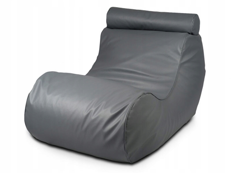 

70X140 Popielata Pufa Ze Skóry Eko Paleta Kolorów