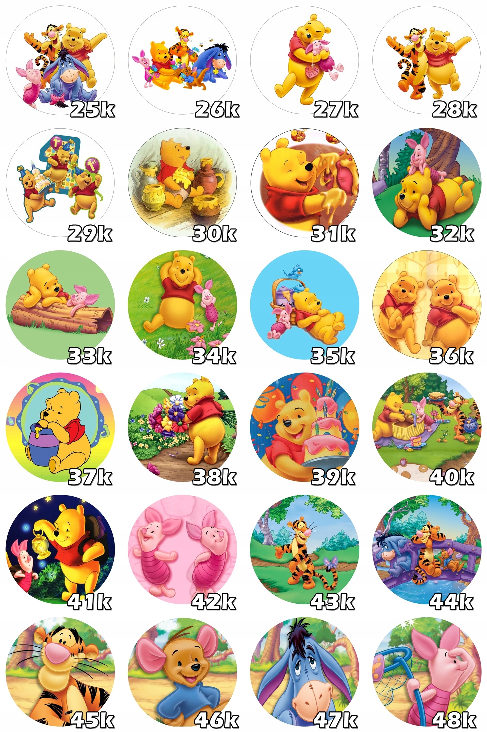 KUBUŚ PUCHATEK opłatek na tort z NAPISEM urodziny Marka inna