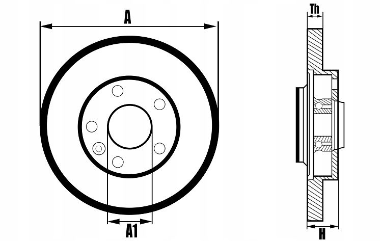 Tarcze LOZYSKO Klocki TYL Renault MEGANE 3 III Discs type Full