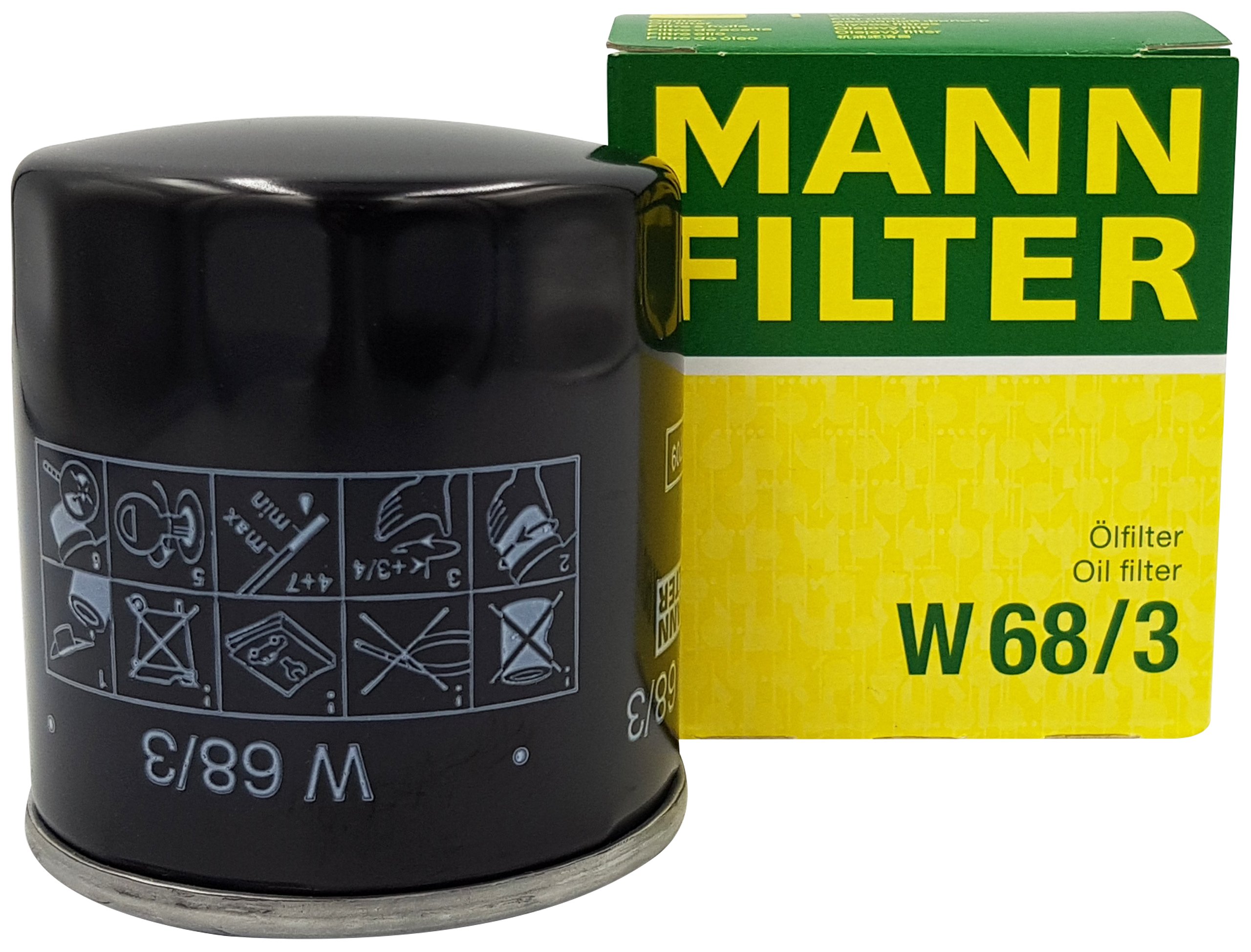 Filtr Oleju MANN W68/3 OP572 OC534 TOYOTA