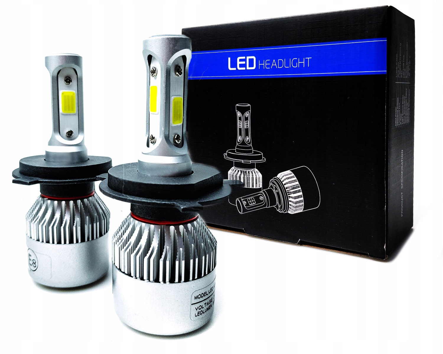 

Żarówki Led H4 9-32V Can 72W 16000L długie/krótkie