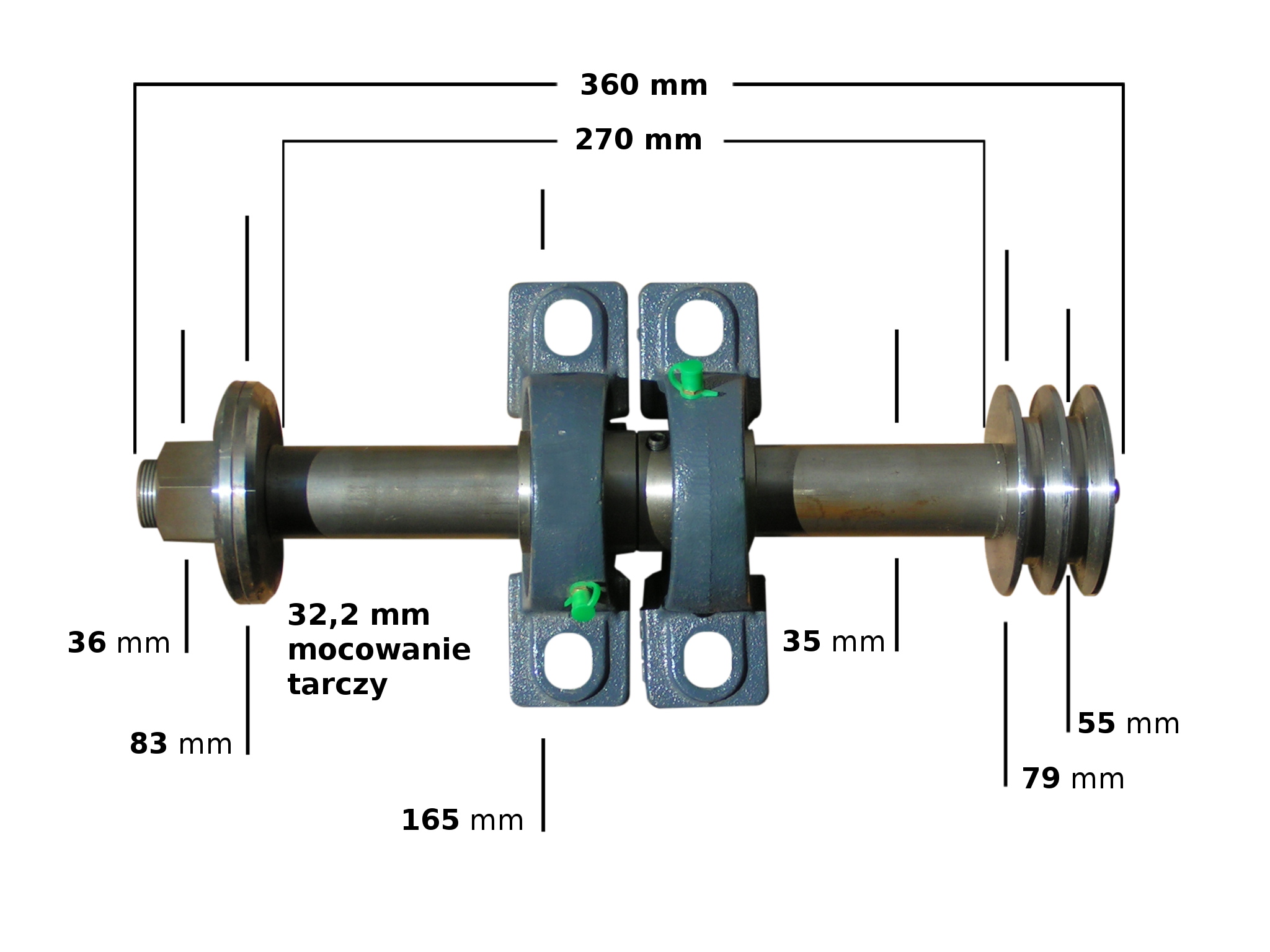 Wałek Duży Do Krajzegi Piły Łożyska Wahliwe Smar