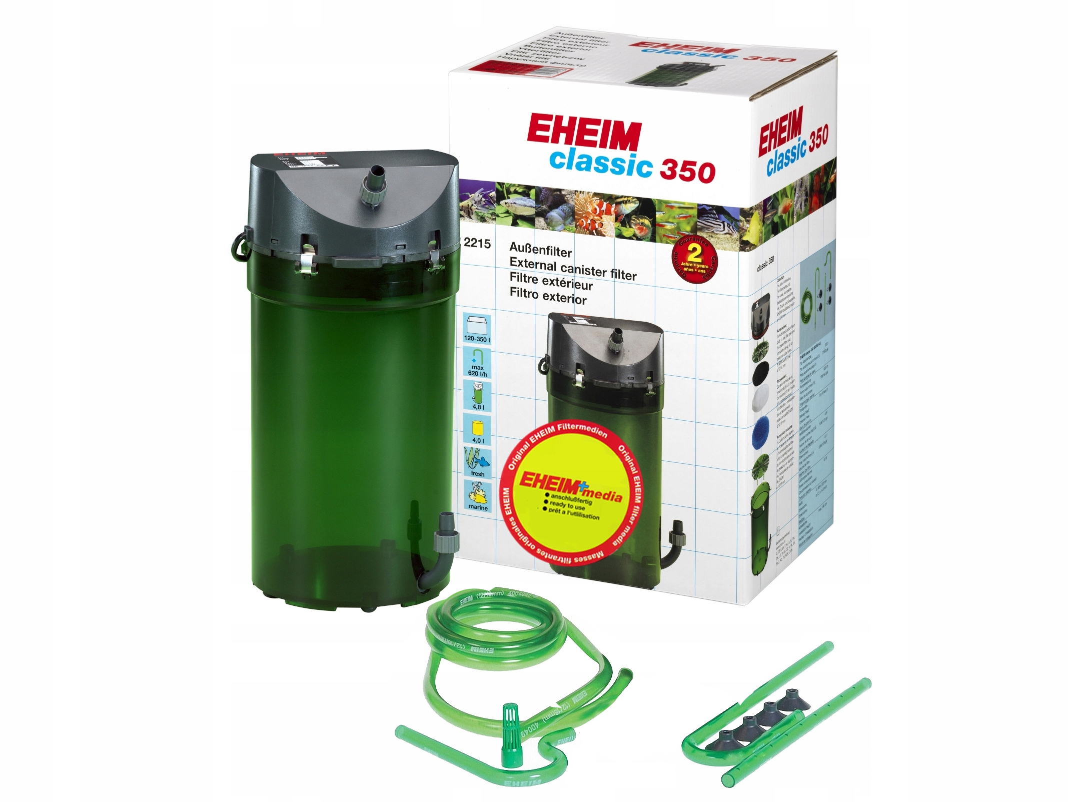 Levně Eheim classic 350 vnější kubelkový filtr do akvária 120-350 l, spolehlivý