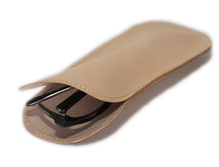 

Etui juchtowe na okulary wsuwane płaskie