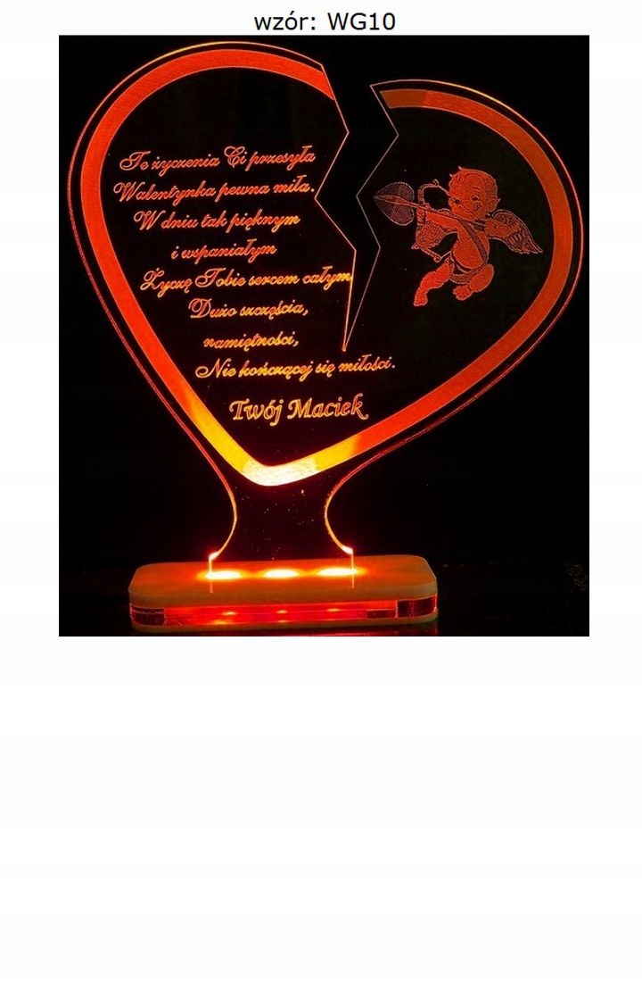 WALENTYNKI STATUETKA SERCE LOVE GRAWER Rodzaj statuetka