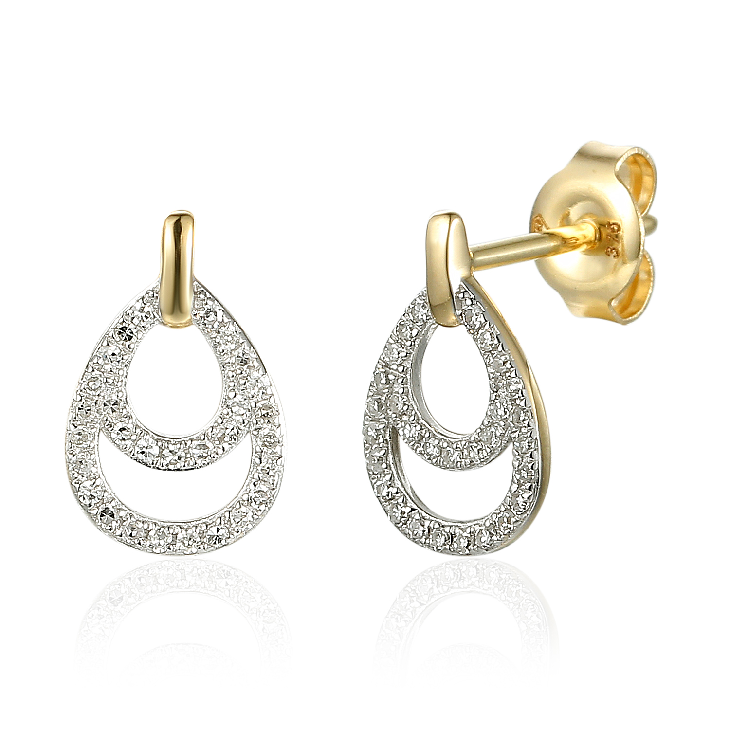 

Złote Kolczyki Z Diamentami 0,13ct id KB002